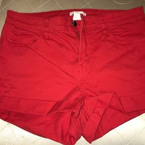 H&M Vibrant Red Shorts